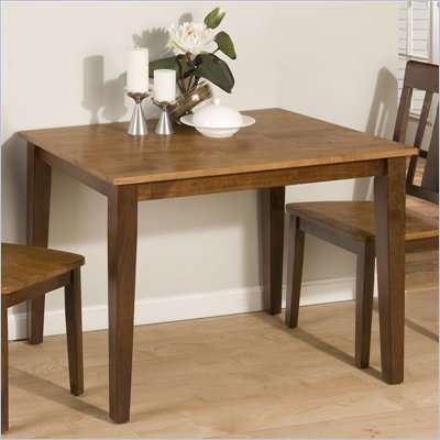 Jofran 875 Series Casual Dining Table in Kura Espresso and Canyon Gold