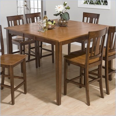 Jofran Counter Height Table with Butterfly Leaf in Kura Espresso & Canyon Gold Finish