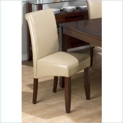 Jofran 888 Series Sandstone Bonded Leather Parson Chair (Set of 2)