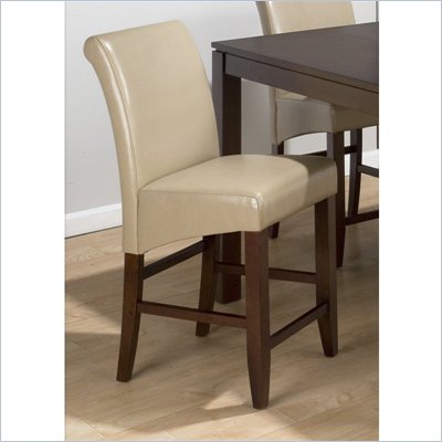 Jofran 888 Series Sandstone Leather Counter Height Stool (Set of 2)