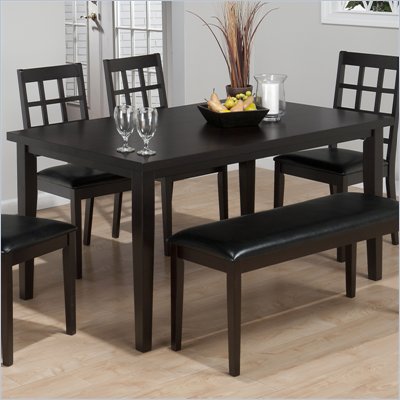 Jofran 936 Series Rectangular Dining Table in Basic Black Finish