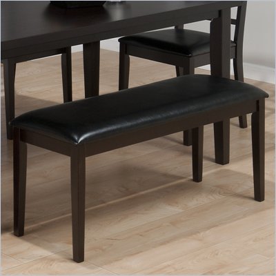 Jofran 936 Series Backless Faux Chestnut Leather Dining Bench