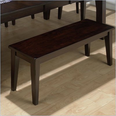Jofran 972 Series Backless Wood Dining Bench in Dark Rustic Prairie