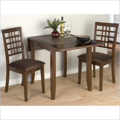 Jofran 976 Series 3 Piece Casual Dining Table Set in Caleb Brown