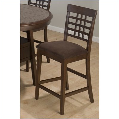 Jofran 976 Series Weaveback Counter Height Stool in Brown (Set of 2)