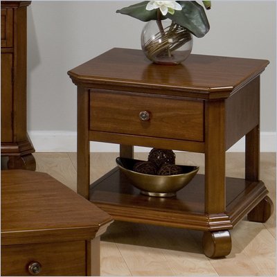 Jofran Killarny Square End Table in Cherry