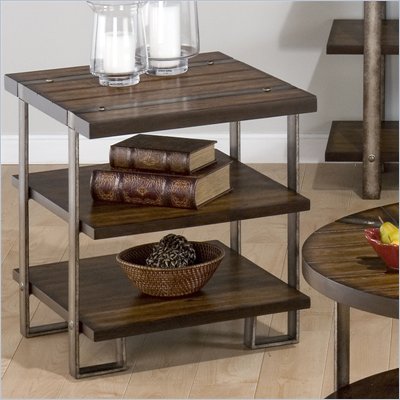 Jofran Malden End Table in Brown