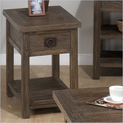Jofran Sylvan Chairside Table in Elm