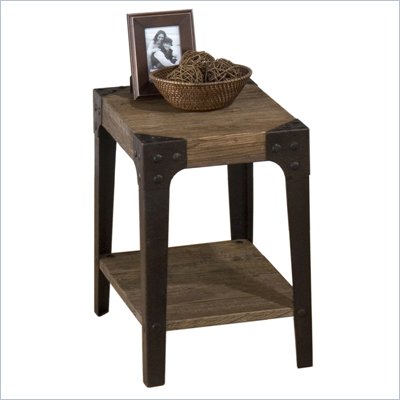 Jofran Timber Chairside Table in Elm