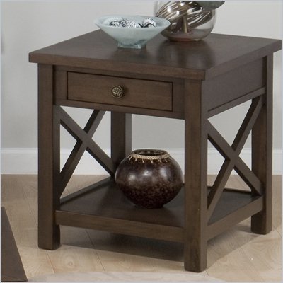 Jofran Xavier End Table in Birch