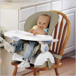 Fisher Price Space Saver High Chair with Tan Fabric