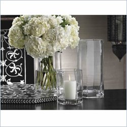Zodax West of Tangiers Portico Hexagonal Glass Tall Hurricane/Vase