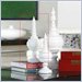 Zodax Modern Chic White Wood Medium Pagodas
