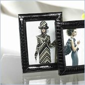 Zodax Modern Chic Faux Patent Leather 5 x 7 Photo Frame