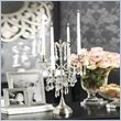Zodax Antique Victorian Candelabra with Hanging Crystals