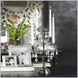Zodax Black Nickel Antique Victorian Candelabra with Hanging Crystals
