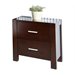 Abbyson Capri 2 Drawer Night Stand in Cappucino