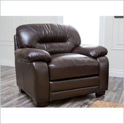 Abbyson Living Bern Top Grain Leather Armchair Furniture Living Room Recliners Abbyson Living 352882