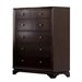 Abbyson Living Capriva 6 Drawer Chest in Brown