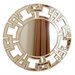 Abbyson Living Zeba Glass and Wood Mirror in Gold