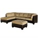 Abbyson Living Channa Micro-suede Sectional Sofa in Sandstone