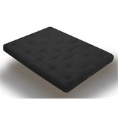 Wolf USF-7 8 Inch Innerspring Futon Mattress in Black
