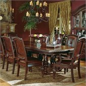 Steve Silver Company Antoinette Extension Dining Table in Cherry and Mahogany Finish