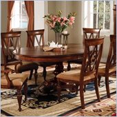 Steve Silver Vanderbilt Pedestal Oval Table With 18