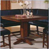 Steve Silver Company Plato Sectional Counter Height Pedestal Table in Rich Cherry Finish