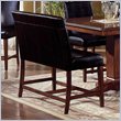 ADD TO YOUR SET: Steve Silver Company Plato Black Counter Height Benches