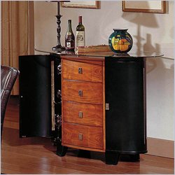 Steve Silver Portofino Server With Glass Top