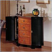 Steve Silver Company Portofino Server With Glass Top