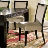 Steve Silver Company Movado Fabric Parsons Dining Chair in Merlot