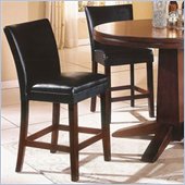 Steve Silver Serena Black Vinyl Counter Height Parson Chair 