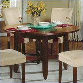 Steve Silver Avenue Table 54 Round Casual Dining Table in Cherry Finish