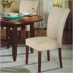 Steve Silver Regis Dining Parson Chairs in Beige or Brown