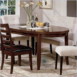 Steve Silver Odyssey Casual Dining Table in Mahogany and Cherry Finish
