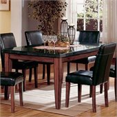 Steve Silver Company Bello Granite Casual Dining Table in Rich Cherry Finish