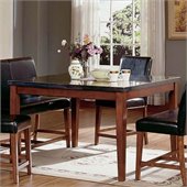 Steve Silver Company Bello Granite Counter Height Dining Table in Cherry