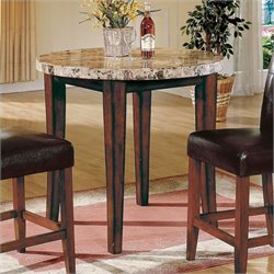 Steve Silver Montibello Round Counter Height Table in Rich Cherry Finish