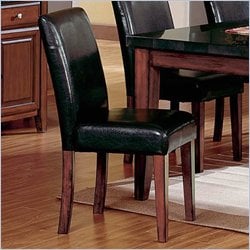 Steve Silver Plato Black Parson Chair Box Seat