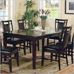 Steve Silver Deluca Casual Dining Table in Merlot Finish