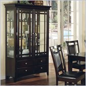 Steve Silver Deluca Dark Merlot Curio Cabinet