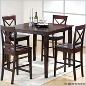 Steve Silver Cobalt 5-Piece Counter Height X-Back Dining Set