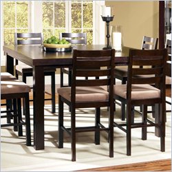 Steve Silver Boulevard Counter Height Wood Dining Table in Dark Merlot