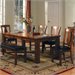 Steve Silver Company Lakewood 5 Piece Dining Table Set in Rich Oak