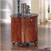 Steve Silver Brewster Barrel End Cherry Table