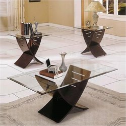 Steve Silver Cafe 3-Pack Espresso Coffee Table and End Tables Set Best Price