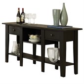 Steve Silver Liberty Sofa Table in Antique Black