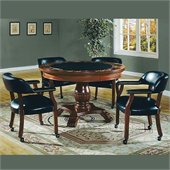 Steve Silver Company Tournament 5 Piece Dining Set with Gaming Top (Free Chair Included)